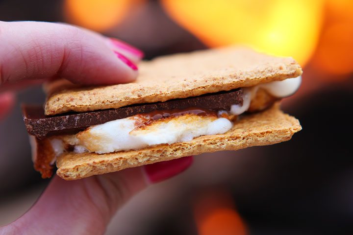 camping smores