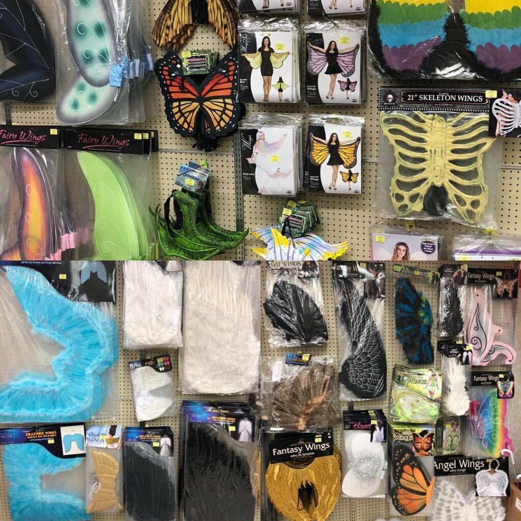 Local Vancouver shop selling halloween costumes such as wigs and accessories