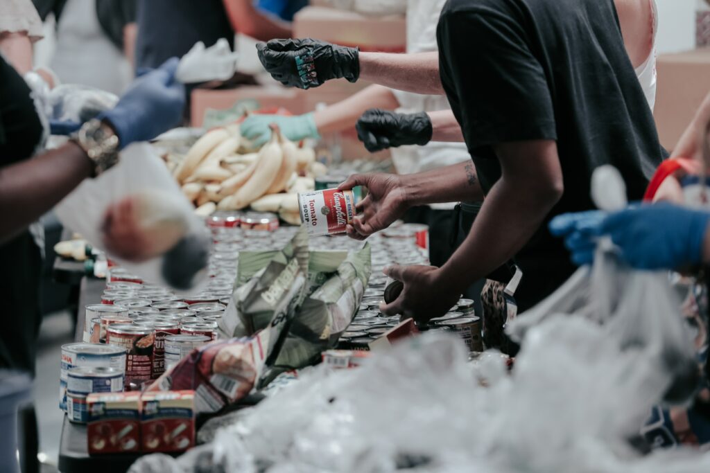 Donation to food banks