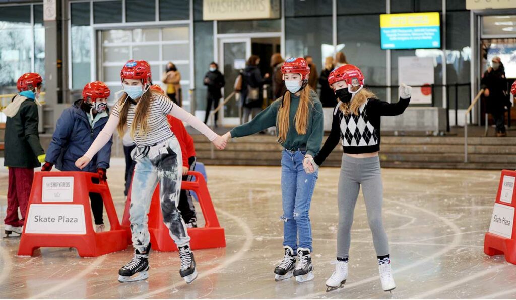The Shipyards Skate Plaza is a must-do activity for kids of all ages over the winter break