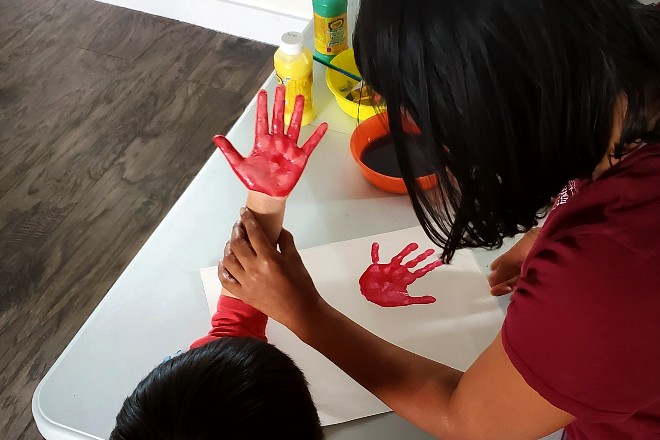 Happy Oak's hands on approach.