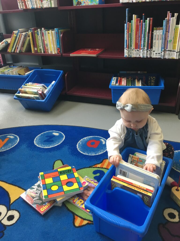 Vancouver Public Library programs for children with baby finding book