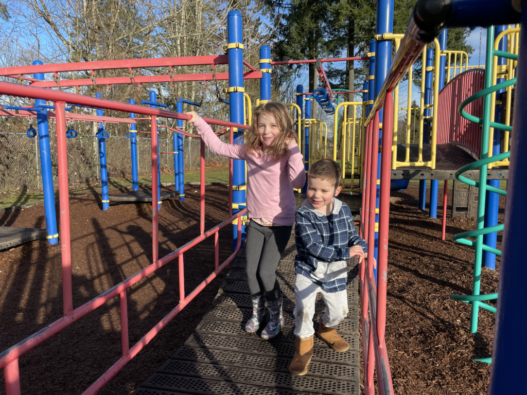 Kids at a Langley Playground