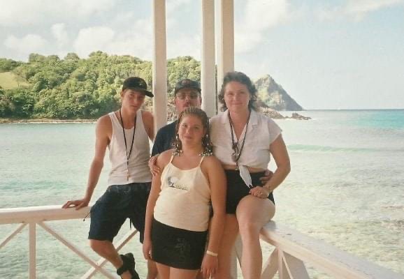 Young Amanda Gerard and her family. Sexual Assault Awareness Month.