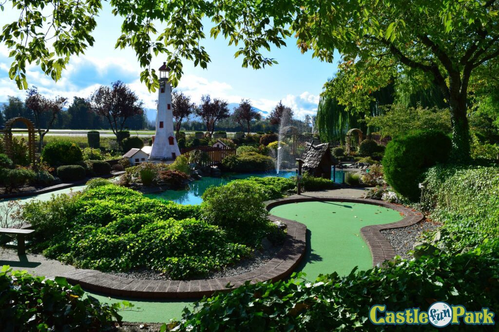 mini golf course for the Castle Fun Park