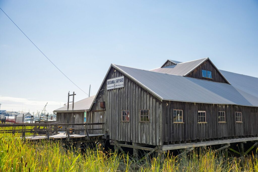 the historical building of the Britannia Shipyards