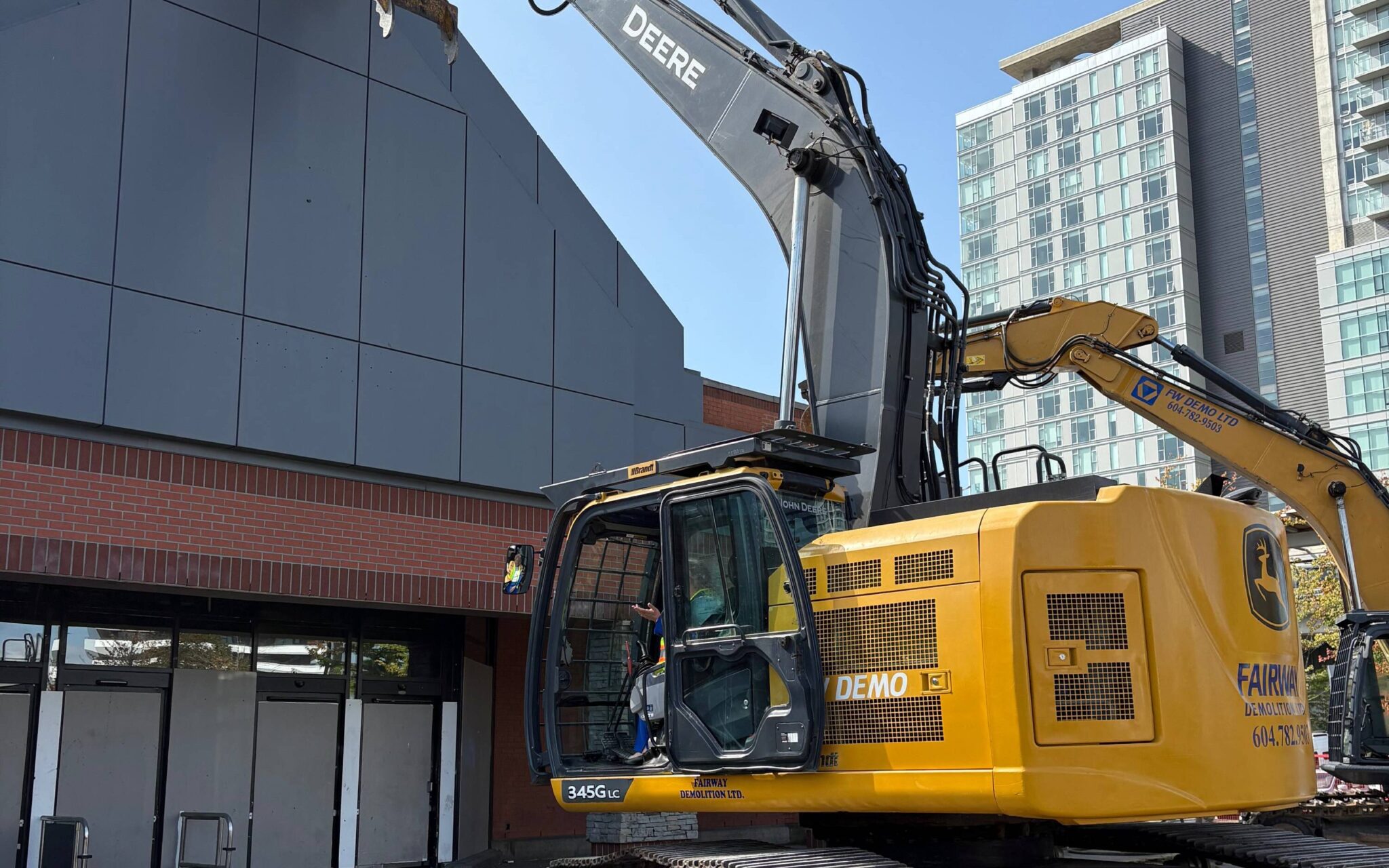 In the city of Surrey demolition